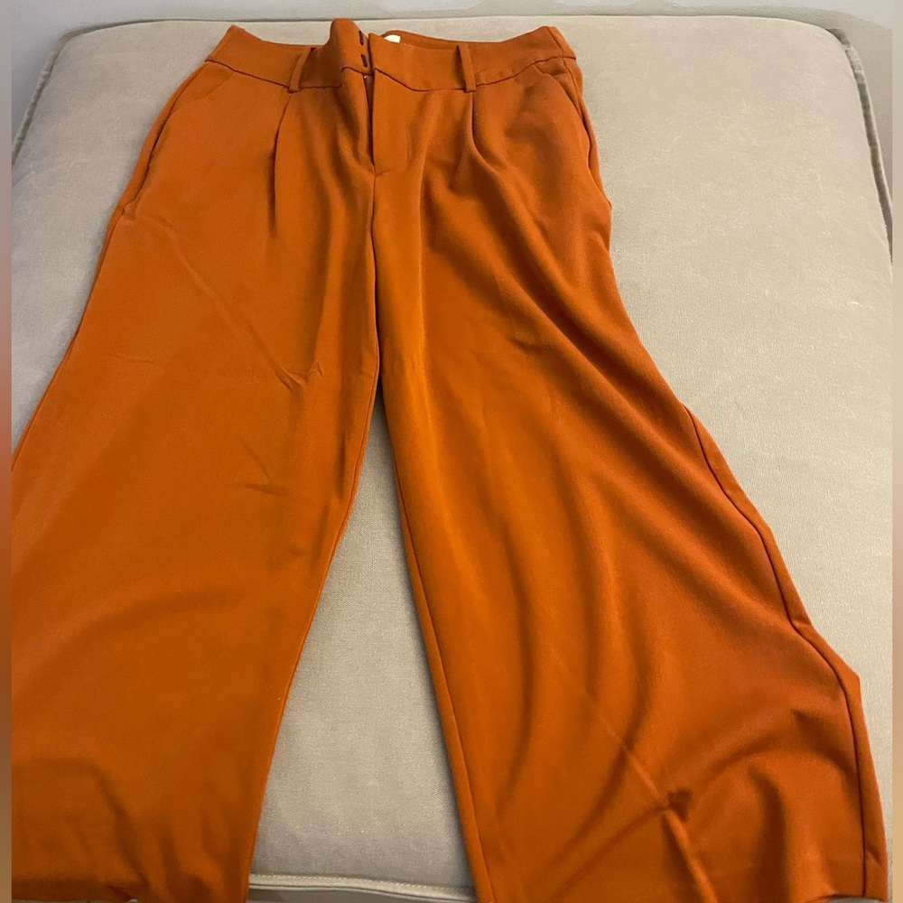 A New Day crop wide pants size 10 orange